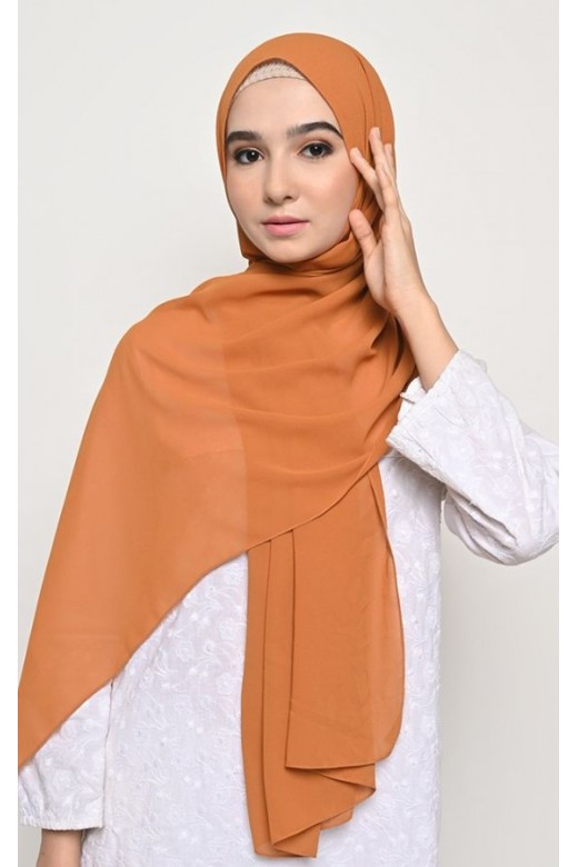 Pasmina Cerutti Baby Doll Jahit Tepi Rust